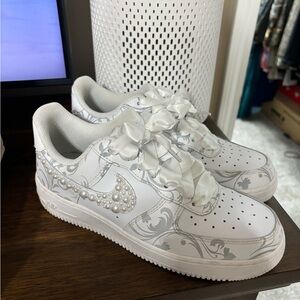 Handmade pearl Nikes